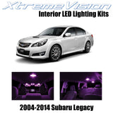 XtremeVision Interior LED for Subaru Legacy 2004-2014 (8 Pieces) Pink Interior L