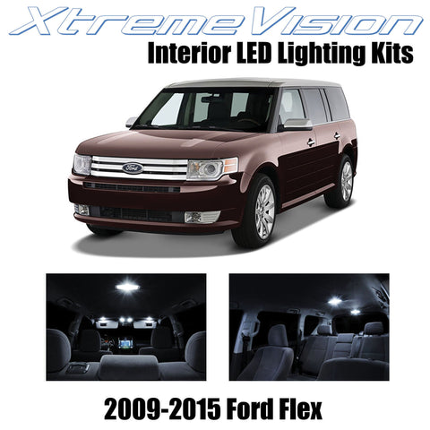 XtremeVision Interior LED for Ford Flex 2009-2015 (8 Pieces) Pure White Interior