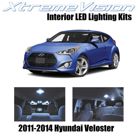 XtremeVision Interior LED for Hyundai Veloster 2011-2014 (7 Pieces) Cool White I