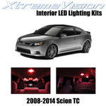 XtremeVision Interior LED for Scion TC 2008-2014 (10 Pieces) Red Interior LED Ki