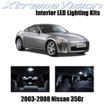 XtremeVision Interior LED for Nissan 350Z 2003-2008 (5 Pieces) Pure White Interi