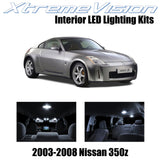 XtremeVision Interior LED for Nissan 350Z 2003-2008 (5 Pieces) Pure White Interi