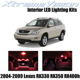 XtremeVision Interior LED for Lexus RX330 RX350 RX400h 2004-2009 (6 Pieces) Red