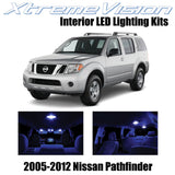 XtremeVision Interior LED for Nissan Pathfinder 2005-2012 (10 Pieces) Blue Inter