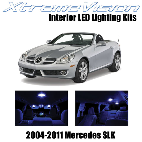 XtremeVision Interior LED for Mercedes SLK 2004-2011 (10 Pieces) Blue Interior L