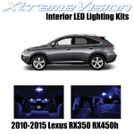 XtremeVision Interior LED for Lexus RX350 RX450h 2010-2015 (10 Pieces) Blue Inte