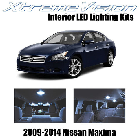 XtremeVision LED for Nissan Maxima 2009-2014 (14 Pieces) Cool White Premium Interior LED Kit Package + Installation Tool Tool