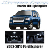 XtremeVision Interior LED for Ford Explorer 2002-2010 (10 Pieces) Pure White Int
