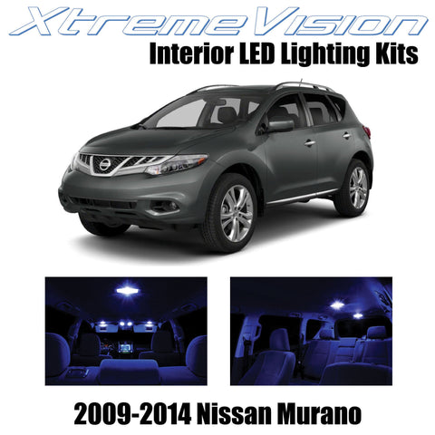 XtremeVision Interior LED for Nissan Murano 2009-2014 (10 Pieces) Blue Interior