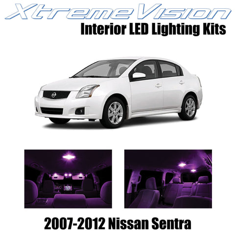 XtremeVision Interior LED for Nissan Sentra 2007-2012 (6 Pieces) Pink Interior L