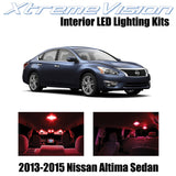 XtremeVision Interior LED for Nissan Altima Sedan 2013-2015 (7 Pieces) Red Inter