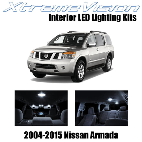 XtremeVision Interior LED for Nissan Armada 2004 -2015 (16 Pieces) Pure White In