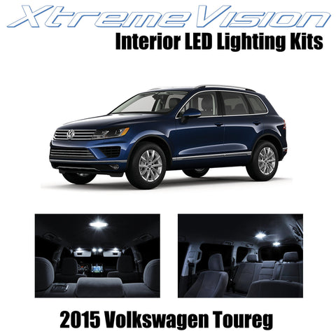 XtremeVision Interior LED for Volkswagen Toureg 2015+ (5 Pieces) Pure White Inte