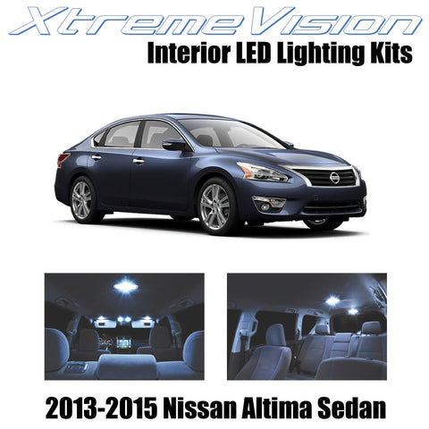 XtremeVision Interior LED for Nissan Altima Sedan 2013-2015 (7 Pieces) Cool Whit