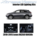XtremeVision Interior LED for Lexus RX350 RX450h 2010-2015 (10 Pieces) Pure Whit