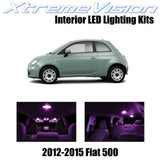 XtremeVision Interior LED for Fiat 500 2012-2015 (3 pieces) Pink Interior LED Ki