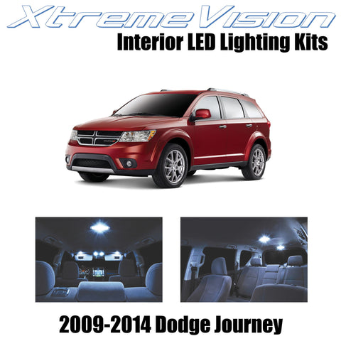 XtremeVision Interior LED for Dodge Journey 2009-2014 (7 Pieces) Cool White Inte