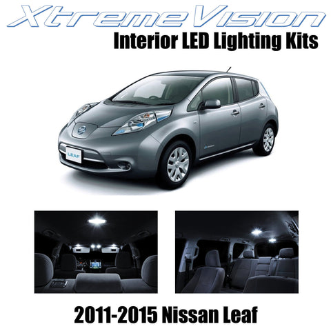 XtremeVision Interior LED for Nissan Leaf 2011-2015 (3 Pieces) Pure White Interi