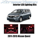 XtremeVision Interior LED for Nissan Quest 2011-2015 (8 Pieces) Red Interior LED