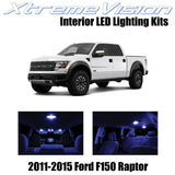 XtremeVision Interior LED for Ford F150 Raptor (8 Pieces) Blue Interior LED Kit