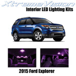 XtremeVision Interior LED for Ford Explorer 2015+ (11 Pieces) Pink Interior LED