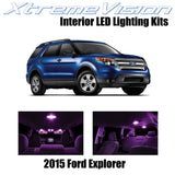 XtremeVision Interior LED for Ford Explorer 2015+ (11 Pieces) Pink Interior LED
