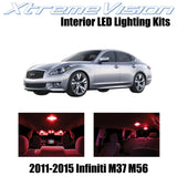 XtremeVision Interior LED for Infiniti M37 M56 2011-2015 (10 Pieces) Red Interio
