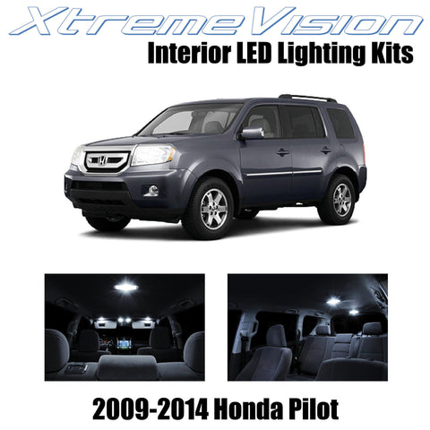 XtremeVision Interior LED for Honda Pilot 2009-2014 (16 Pieces) Pure White Inter