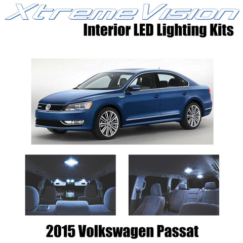 XtremeVision Interior LED for Volkswagen Pasat 2015+ (9 Pieces) Cool White Inter