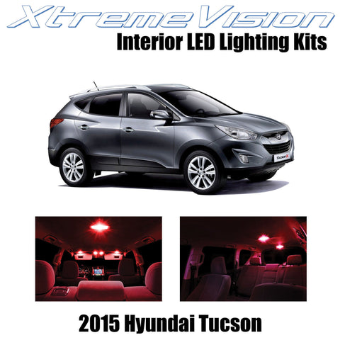 XtremeVision Interior LED for Hyundai Tucson 2015+ (8 Pieces) Red Interior LED K