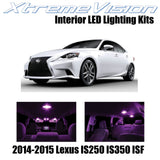 XtremeVision Interior LED for Lexus IS250 IS350 ISF 2014-2015 (11 Pieces) Pink I