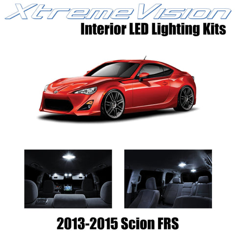 XtremeVision Interior LED for Scion FR-S FRS 2013-2015 (10 Pieces) Pure White In