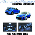Xtremevision Interior LED for Mazda 3 MS3 2010-2013 Sedan Hatch (7 Pieces) Cool White Interior LED Kit Package+ Installation Tool