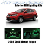XtremeVision Interior LED for Nissan Rogue 2008-2014 (12 Pieces) Green Interior