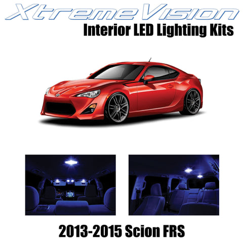XtremeVision Interior LED for Scion FR-S FRS 2013-2015 (10 Pieces) Blue Interior