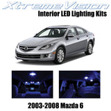 XtremeVision Interior LED for Mazda 6 2003-2008 (8 Pieces) Blue Interior LED Kit