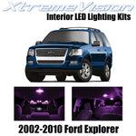 XtremeVision Interior LED for Ford Explorer 2002-2010 (10 Pieces) Pink Interior