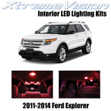XtremeVision Interior LED for Ford Explorer 2011-2014 (6 Pieces) Red Interior LE