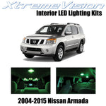 XtremeVision Interior LED for Nissan Armada 2004 -2015 (16 Pieces) Green Interio