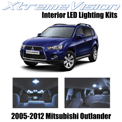 XtremeVision Interior LED for Mitsubishi Outlander 2005-2012 (4 Pieces) Cool Whi