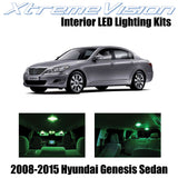 XtremeVision Interior LED for Hyundai Genisis Sedan 2008-2015 (10 Pieces) Green