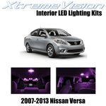 XtremeVision Interior LED for Nissan Versa 2007-2013 (6 Pieces) Pink Interior LE