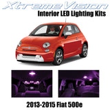 XtremeVision Interior LED for Fiat 500e Electric car 2013-2015 (3 Pieces) Pink I