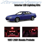 XtremeVision Interior LED for Honda Prelude 1997-2001 (5 Pieces) Red Interior LE
