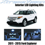XtremeVision LED for Ford Explorer 2011-2015 (6 Pieces) Cool White Premium Interior LED Kit Package + Installation Tool