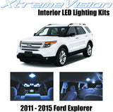 XtremeVision LED for Ford Explorer 2011-2015 (6 Pieces) Cool White Premium Interior LED Kit Package + Installation Tool
