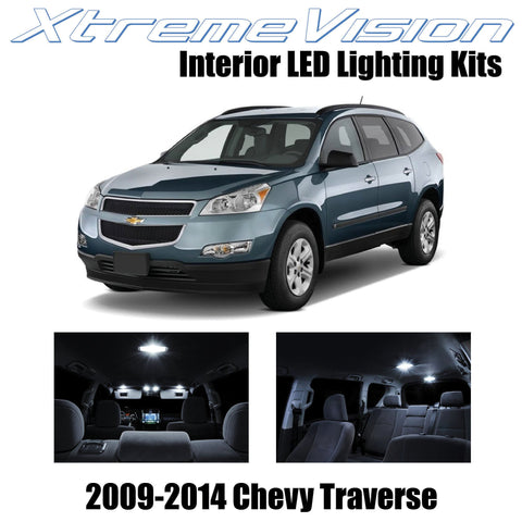 XtremeVision Interior LED for Chevy Traverse 2009-2014 (6 Pieces) Pure White Int