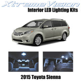 XtremeVision Interior LED for Toyota Sienna 2015+ (13 Pieces) Cool White Interio