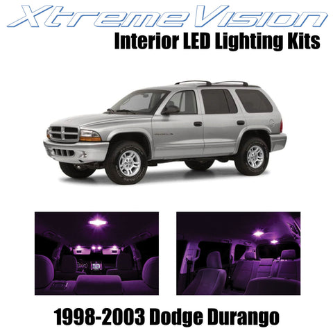 XtremeVision Interior LED for Dodge Durango 1998-2003 (6 Pieces) Pink Interior L