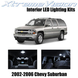 XtremeVision Interior LED for Chevy Suburban 2002-2006 (10 Pieces) Pure White In
